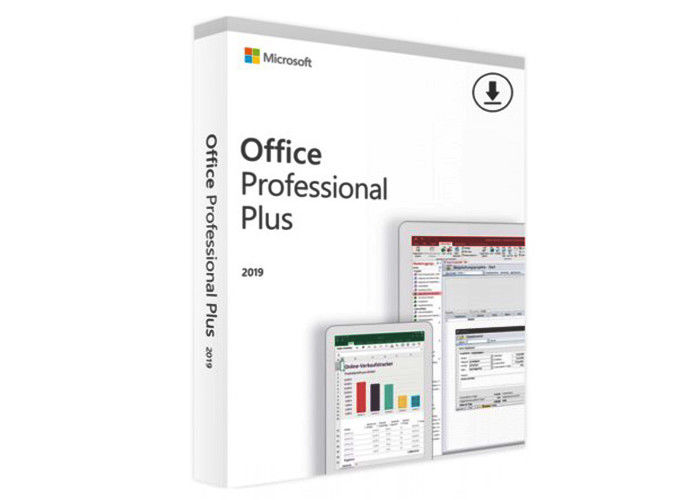 Γραφείο 2019 υπέρ συν αδειών το βασικό καρτών επαγγελματία κώδικα του Microsoft Office 2019 βασικό συν το λιανικό κιβώτιο DVD